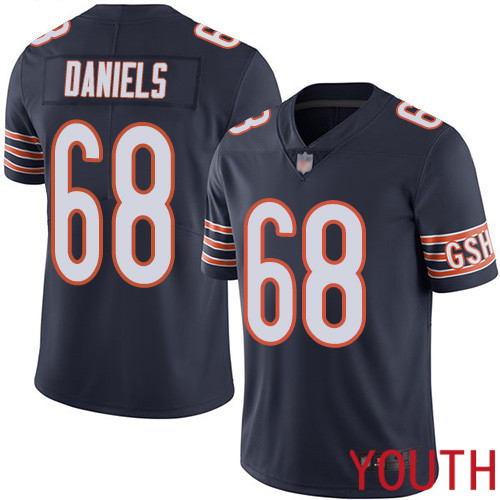 Chicago Bears Limited Navy Blue Youth James Daniels Home Jersey NFL Football #68 Vapor Untouchable->women nfl jersey->Women Jersey